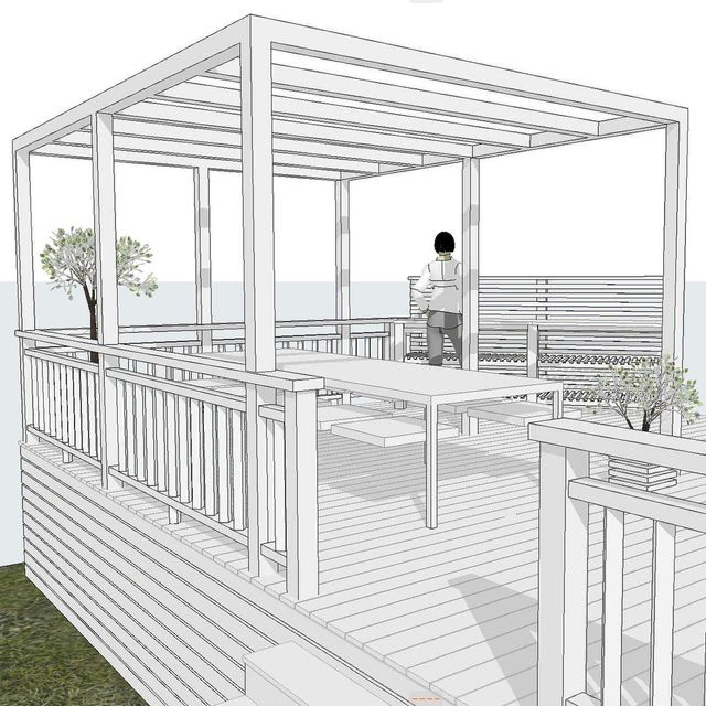 3D-vyer Uteplats