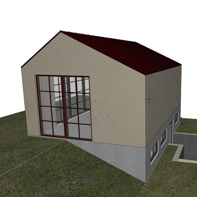 3D-modell - Studio Blue i Eriksvik, Nacka